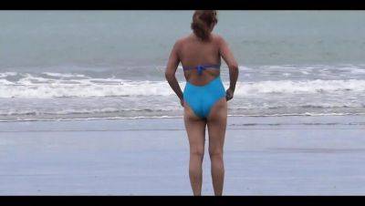 Hairy Wife Gets Horny at Beach, Rides Dildo in Apartment - Ardientes69 - veryfreeporn.com