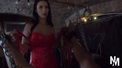 Tied Up Slave Getting A Handjob Of His Dreams By A Hot Milf With Nelly Kent And Ken T - hotmovs.com