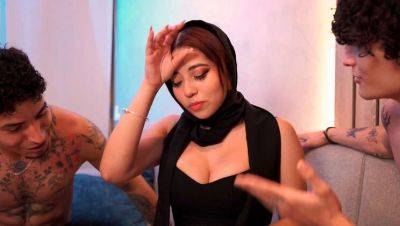 Hot Latina Nun Gets Corrupted by Big Dick in Rough Threesome - Jordy Fabian & Thiago Lopez - porntry.com - Colombia