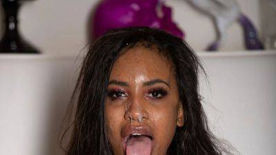 Demi Sutra Takes Bryan Gozzling's Big Cock Deep Throat & Rough Face Fuck - porntry.com