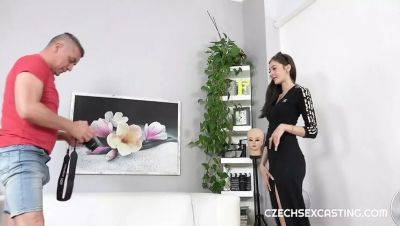 Skinny brunette slut gets hardcore casting fuck in HD - porntry.com