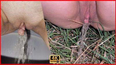 Amelia Queen Pissing in Public Toilets Compilation - Close-Up POV & Golden Shower Fun - veryfreeporn.com - Russia