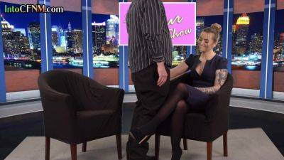 CFNM tv hostess cocksucking news anchor - txxx.com - Britain