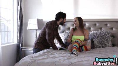 Horny babysitter pussypounded by DILF - hotmovs.com