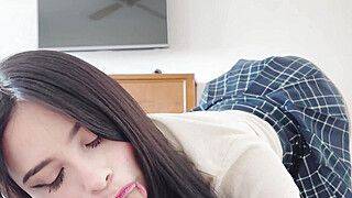 College stepsister with big ass fills me with her cream until orgasm - ah-me.com