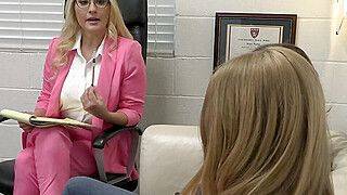 Blonde big tits enjoying hard dick on therapy - ah-me.com