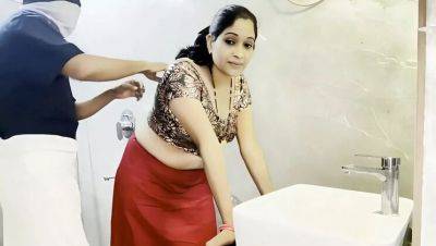 Desi Stepmom Fucks Stepson Hard in Bathroom - Big Ass & Loud Moaning - veryfreeporn.com