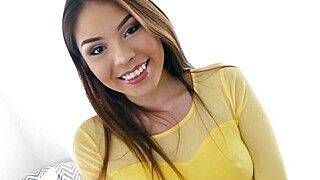 Exotic Asian star wannabe gets fucked after interview - ah-me.com