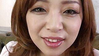 Japan Teen give POV Blowjob and Swallow - ah-me.com - Japan