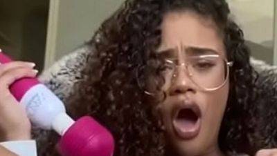 Scarlit Scandal - fat pussy - Ex-GF Scarlit Scandal Goes Wild - Ebony Solo Masturbation & Squirting Orgasm - porntry.com