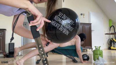 German Mistress Humiliates Slave With Cruel CBT & Spanking Punishment - Try Not To Laugh! - porntry.com - Germany