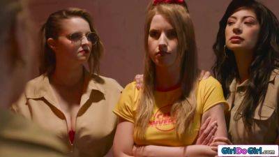 Big tits teen WILL NOT break when strapon fucked by guards - hotmovs.com