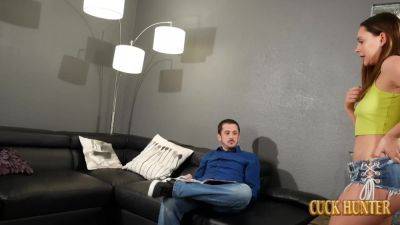 Dad's Thick Stud Srequently Scores A Teen Apal In Front Of Himself - hotmovs.com