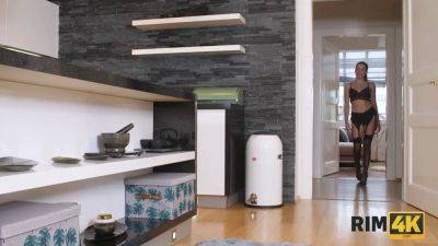 Rim4k. nice red haired in stockings has impromptu porn with plumber - sexu.com