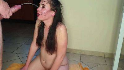 Brutal Face Fuck & Humiliation - Spit, Slap & Piss in Mouth - Kinkybitch69 Gets Dominated - veryfreeporn.com