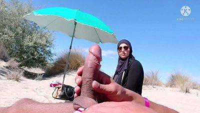 Muslim Wife Shocked When I Flash My Cock on Public Beach - Hijab Sex & Cuckold Action! - porntry.com