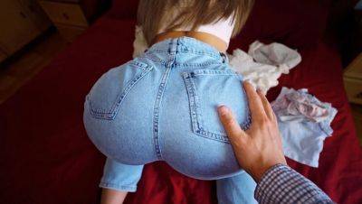 Stepbro Fucks Stepsister in Tight Jeans - Big Ass Doggy Style & Missionary - porntry.com - Usa