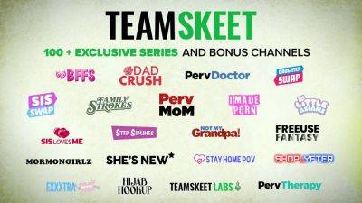 Bad step-sister and step-bro corrupt their innocent step-cousin to join in a taboo threesome fuckfest - sexu.com