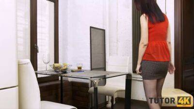 Tutor4k. faux tutor confronted by student who hauls her into hot porno - sexu.com