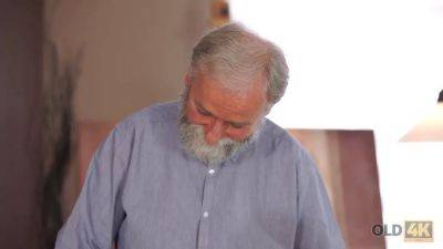 OLD4K. Enticing blonde with ease seduces her old geography teacher - sexu.com - Czech Republic