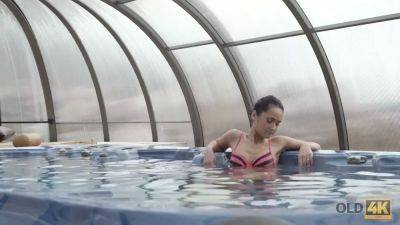 Old4k. senior lover prettily penetrates black-haired female from behind - sexu.com - Czech Republic