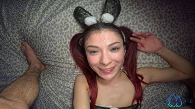 Little Easter Bunny Helper Gets Railed And Squirts After Finding Golden Eggs With Little Bunny - hclips.com