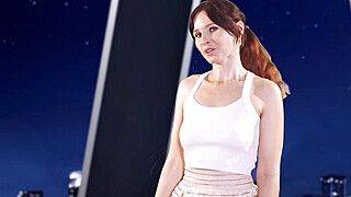 Nude news with a naked Jeny Smith. Casting. - ah-me.com