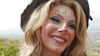 Hot Sexy - Farm owner tag teamed by two shemales - ah-me.com