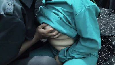 Happy Ending - Hot Indian Nurse Fucked Hard by Security Guard - Big Natural Tits & Seductive Action - veryfreeporn.com - India - Indonesia