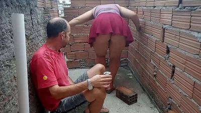 Hot bricklayer fucks hard on construction site - oral and sex action - veryfreeporn.com