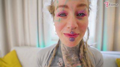 Double Anal Slut - Gangbang with Tattoo Girl Anuskatzz ends with big Facial - ATM, DAP, DP - sexu.com - Czech Republic