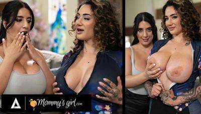 Arabelle Raphael - Sarah Arabic - Hot MILF Arabelle Raphael Fingers Sarah Arabic's Big Natural Tits in Steamy Lesbian Bike Sex - porntry.com
