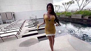 Amateur milf Morena gets rode doggystyle by her neighbor on the apartment balcony - hottest XXX! - ah-me.com