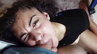 Sloppy blow Italian tramp splashes on her beau's hard cock, but first - awesome XXX! - ah-me.com - Italy