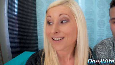 Beautiful Blonde MILF Vanessa Hell Fucks in Front of Embarrassed Cuckold - sexu.com - Britain