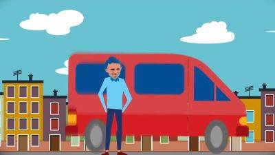 Agnes blonde, the horny cougar, leaves after a wild fuck in the MatureVan - sexu.com