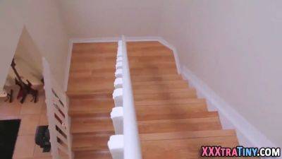 Tiny teenage takes facial - sexu.com