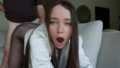 Verified Amateurs In Fucked My Stepsister In Black Tights And Cum On Her Face - hclips.com