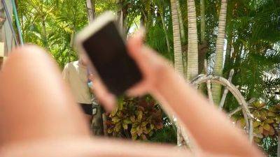 Mixed hottie C. StyleX gets pounded poolside by friend's husband - hotmovs.com - Usa