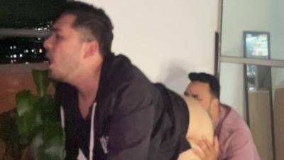 Gay Latin - Gay Deepthroat - Gay Rimming - Sex Between Young Friends In Secret And Cum Inside On The Terrace Of The House - hclips.com - Colombia
