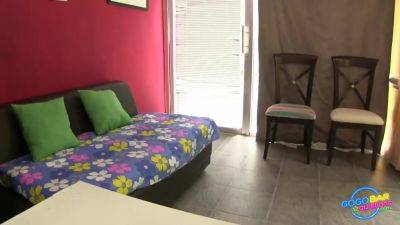 Horny Babe Shows Off Her Body On The Dance Floor Before Having Sex - hotmovs.com