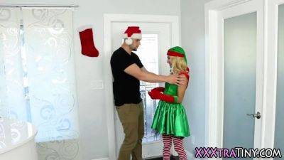 Tiny Teen elf gets facial cumshot - sexu.com