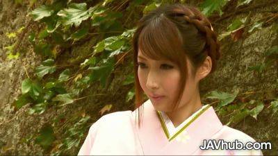 Asian Girl Rides A Dildo While Having A Double Blowjob - hotmovs.com - Japan