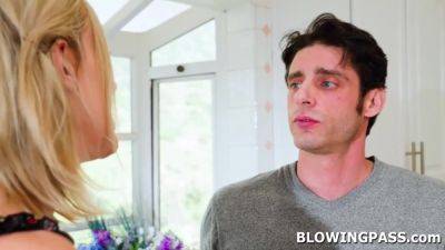 After stepdad left, my stepmom keeps giving me blowjobs - hotmovs.com