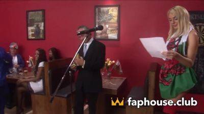 Fantastic XXX Porn - Stunning Dark-Hued Stunner and Trio Horny Platinum-Blonde Bitches Deep-Throating Hefty Sausages - hotmovs.com