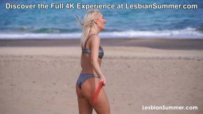 She Tasted Like Summer: Scissoring, 69 & Moaning in the Sand at LesbianSummer - hotmovs.com