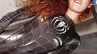 Venom is wild! Cosplay onanism in a deprived palace and creampie in her pink pussy. - ah-me.com