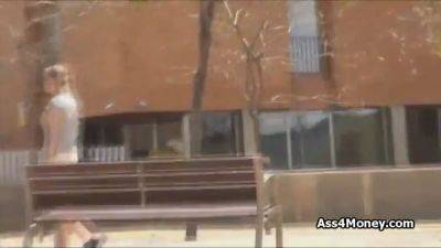 Public street sex with blonde teen - sexu.com