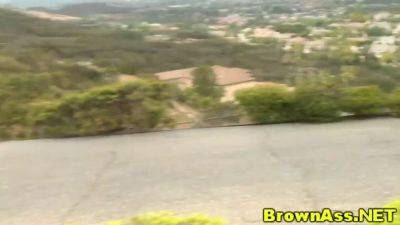 Ebony booty beauty gets that ass cum shots - sexu.com