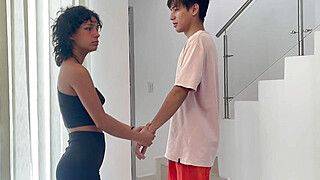 Little Latina pays her debt to her older stepbrother with a nice fuck and cum in her nice pussy. - ah-me.com